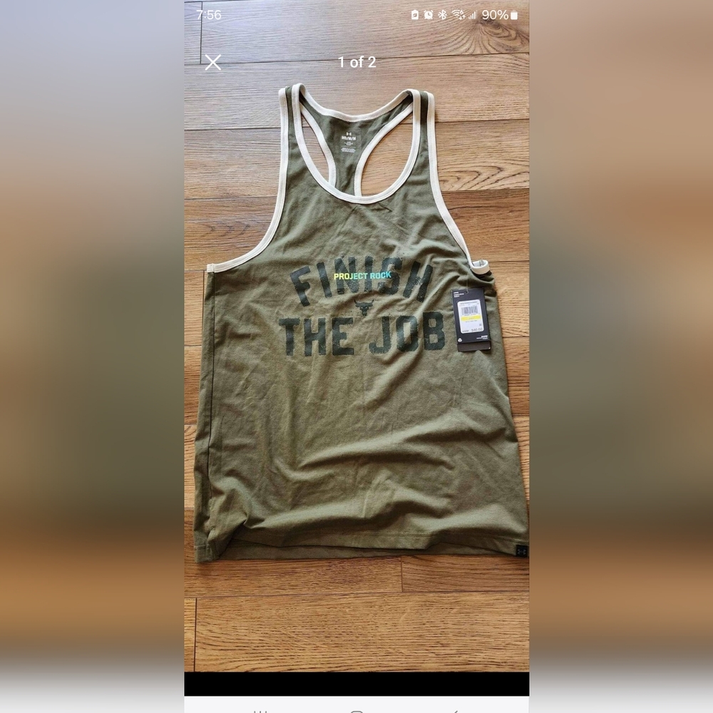 Under Armour Project Rock Finish the Job Tank Size Med. (Brand new)